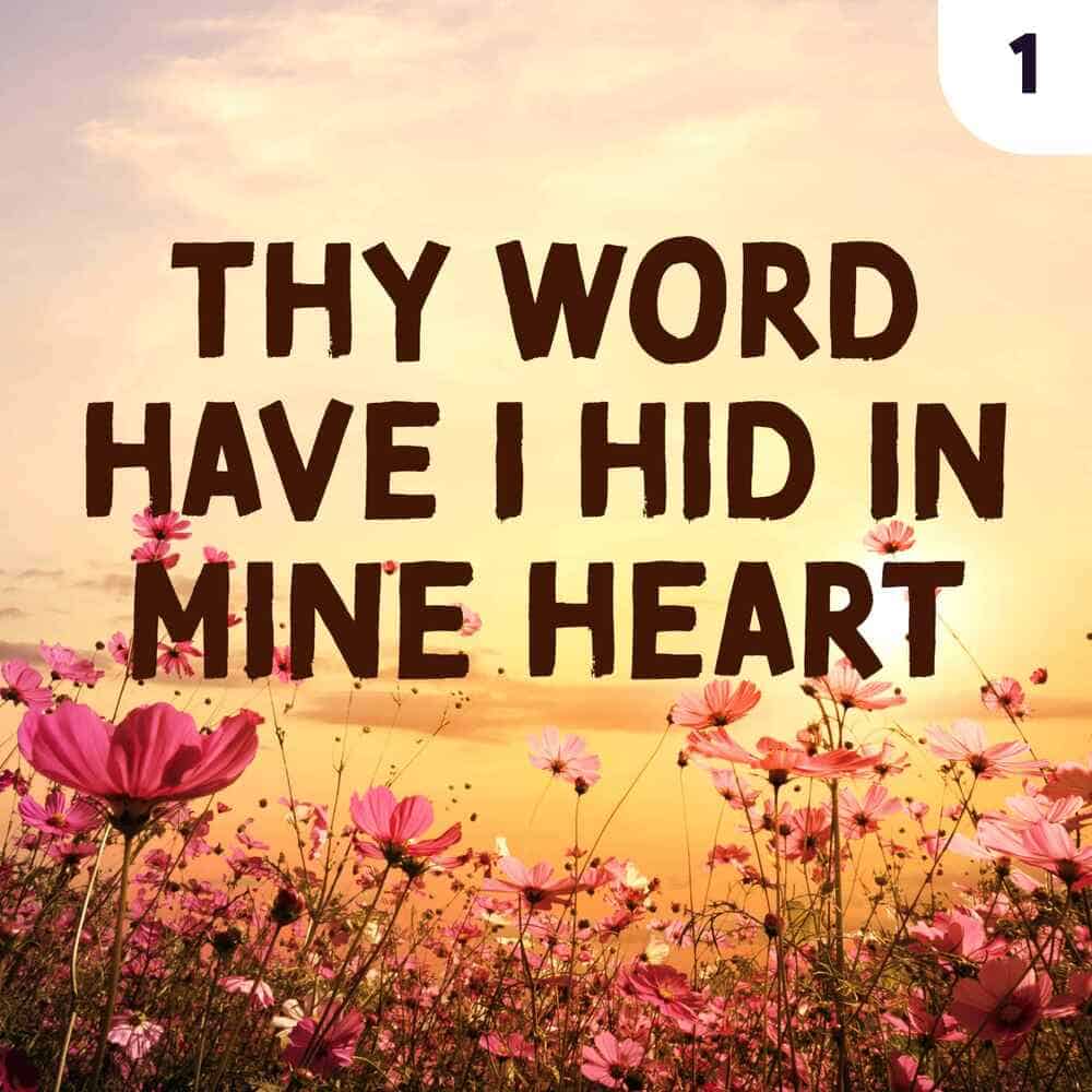 Cover image "Thy Word Have I Hid In Mine Heart (Volume 1)" by Rehoboth Christian School Choir