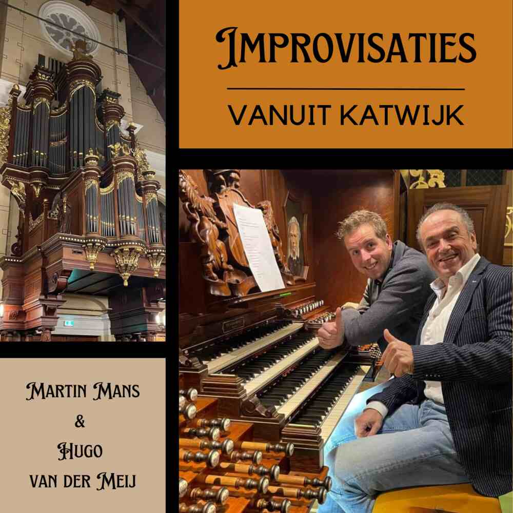 Cover image "Improvisaties vanuit Katwijk" by Martin Mans and Hugo van der Meij